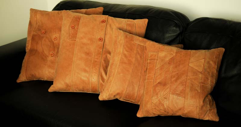 Used and old cushions with personality